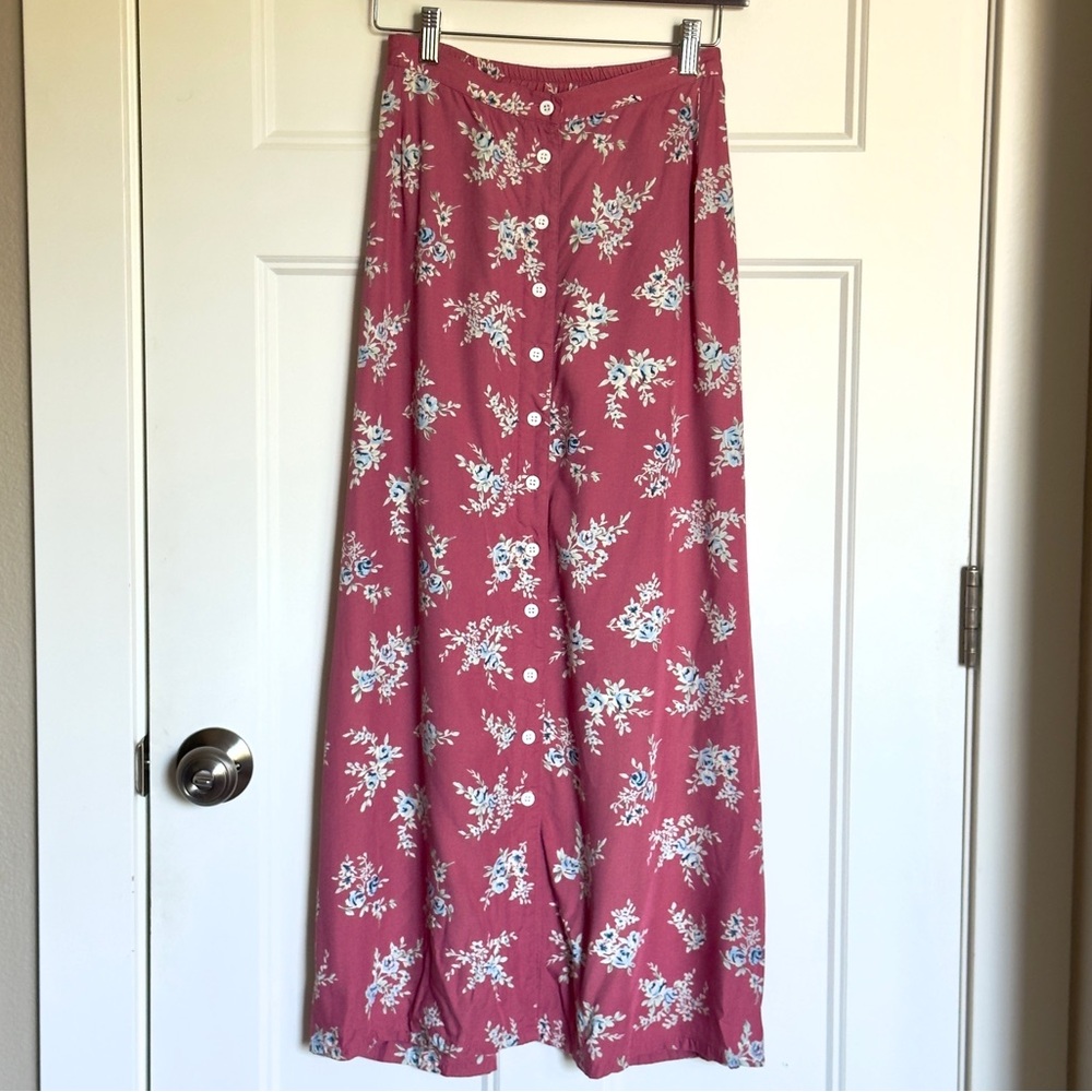 Liz Claiborne “Crazy Horse” Vintage Pink Floral Skirt
